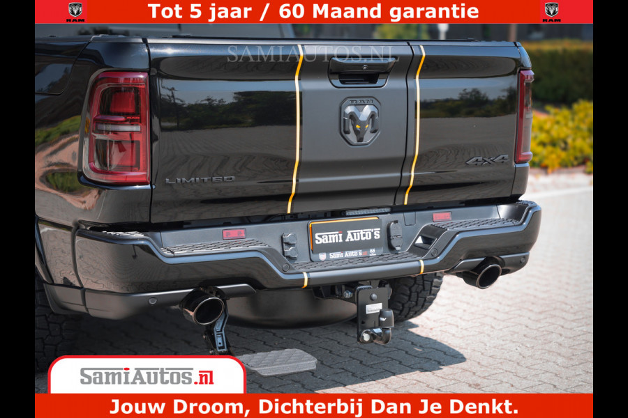 Dodge Ram 1500 Limited Night H.O 540HP 706Nm | Massage + Full Option | De Meest Luxe en Volle Pick-Up in zijn Klasse | Comfortabele Dubbele Cabine met Royale 5 Zitplaatsen | BPM vrij | Nu Leverbaar uit Voorraad | Voorraad Nr 2353 - 5412