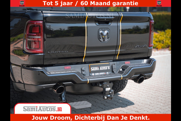 Dodge Ram 1500 Limited Night H.O 540HP 706Nm | Massage + Full Option | De Meest Luxe en Volle Pick-Up in zijn Klasse | Comfortabele Dubbele Cabine met Royale 5 Zitplaatsen | BPM vrij | Nu Leverbaar uit Voorraad | Voorraad Nr 2353 - 5412