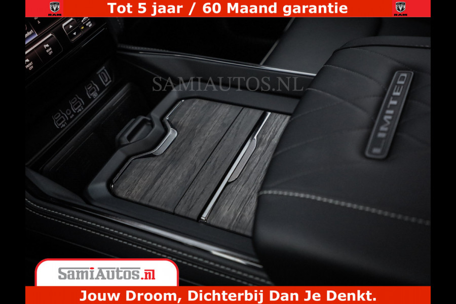 Dodge Ram 1500 Limited Night H.O 540HP 706Nm | Massage + Full Option | De Meest Luxe en Volle Pick-Up in zijn Klasse | Comfortabele Dubbele Cabine met Royale 5 Zitplaatsen | BPM vrij | Nu Leverbaar uit Voorraad | Voorraad Nr 2353 - 5412