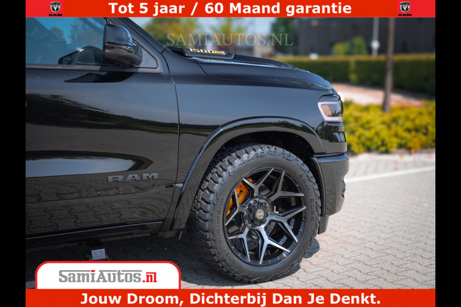 Dodge Ram 1500 Limited Night H.O 540HP 706Nm | Massage + Full Option | De Meest Luxe en Volle Pick-Up in zijn Klasse | Comfortabele Dubbele Cabine met Royale 5 Zitplaatsen | BPM vrij | Nu Leverbaar uit Voorraad | Voorraad Nr 2353 - 5412