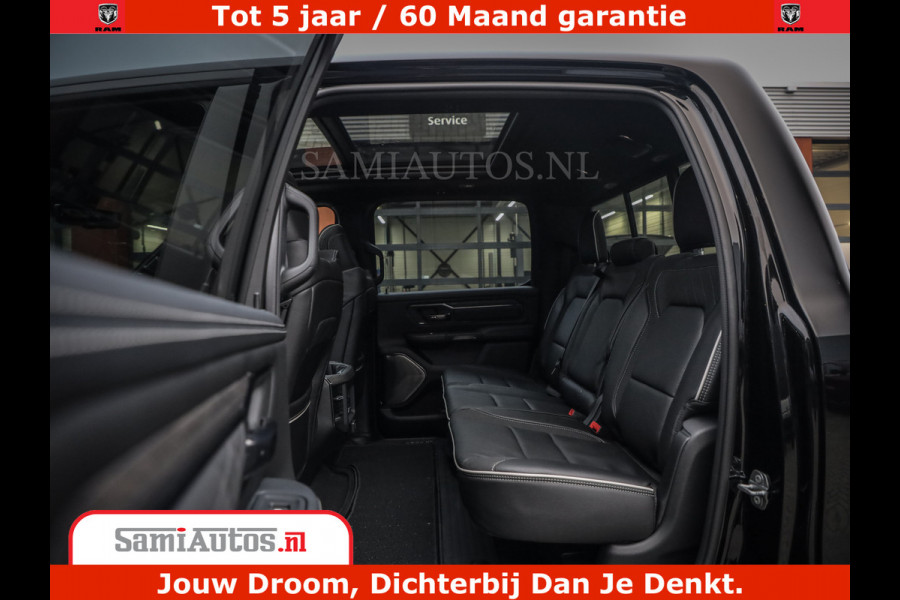 Dodge Ram 1500 Limited Night H.O 540HP 706Nm | Massage + Full Option | De Meest Luxe en Volle Pick-Up in zijn Klasse | Comfortabele Dubbele Cabine met Royale 5 Zitplaatsen | BPM vrij | Nu Leverbaar uit Voorraad | Voorraad Nr 2353 - 5412