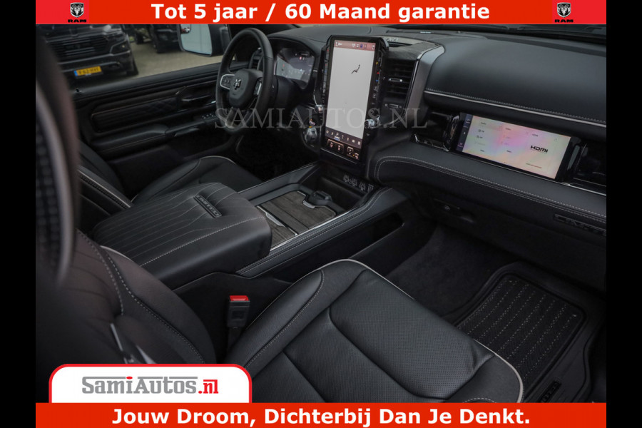 Dodge Ram 1500 Limited Night H.O 540HP 706Nm | Massage + Full Option | De Meest Luxe en Volle Pick-Up in zijn Klasse | Comfortabele Dubbele Cabine met Royale 5 Zitplaatsen | BPM vrij | Nu Leverbaar uit Voorraad | Voorraad Nr 2353 - 5412