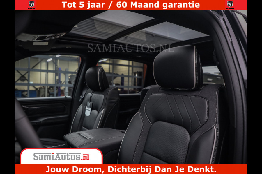 Dodge Ram 1500 Limited Night H.O 540HP 706Nm | Massage + Full Option | De Meest Luxe en Volle Pick-Up in zijn Klasse | Comfortabele Dubbele Cabine met Royale 5 Zitplaatsen | BPM vrij | Nu Leverbaar uit Voorraad | Voorraad Nr 2353 - 5412