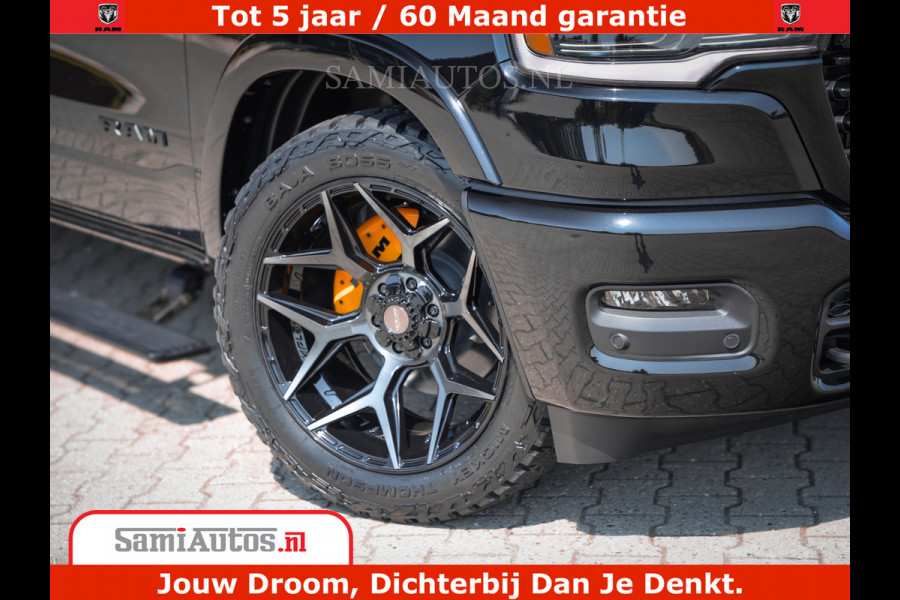 Dodge Ram 1500 Limited Night H.O 540HP 706Nm | Massage + Full Option | De Meest Luxe en Volle Pick-Up in zijn Klasse | Comfortabele Dubbele Cabine met Royale 5 Zitplaatsen | BPM vrij | Nu Leverbaar uit Voorraad | Voorraad Nr 2353 - 5412