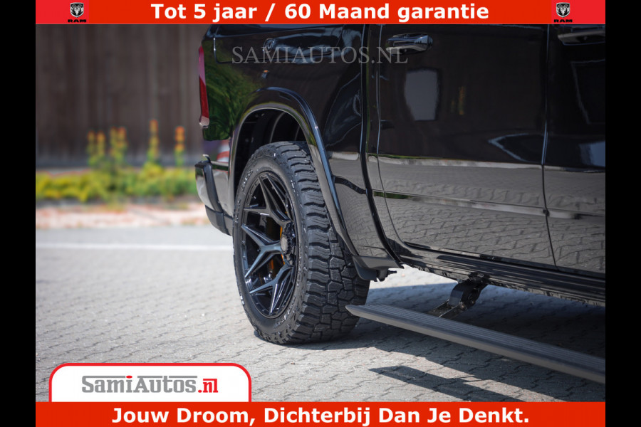 Dodge Ram 1500 Limited Night H.O 540HP 706Nm | Massage + Full Option | De Meest Luxe en Volle Pick-Up in zijn Klasse | Comfortabele Dubbele Cabine met Royale 5 Zitplaatsen | BPM vrij | Nu Leverbaar uit Voorraad | Voorraad Nr 2353 - 5412