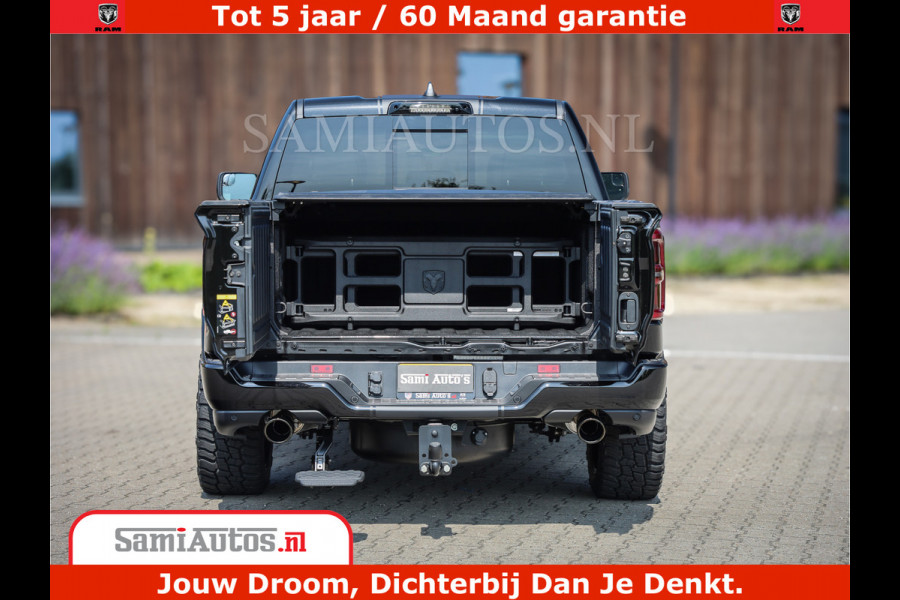 Dodge Ram 1500 Limited Night High Output 540HP 706Nm | Massage + Full Option | De Meest Luxe en Volle Pick-Up in zijn Klasse | Comfortabele Dubbele Cabine met Royale 5 Zitplaatsen | BPM vrij | Nu Leverbaar uit Voorraad | Voorraad Nr 2331 - 5133