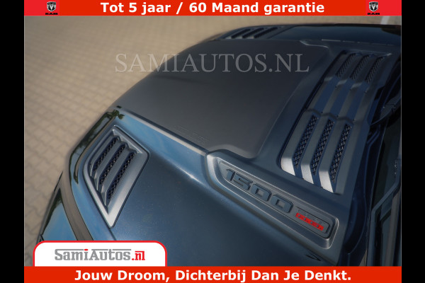 Dodge Ram 1500 Limited Night High Output 540HP 706Nm | Massage + Full Option | De Meest Luxe en Volle Pick-Up in zijn Klasse | Comfortabele Dubbele Cabine met Royale 5 Zitplaatsen | BPM vrij | Nu Leverbaar uit Voorraad | Voorraad Nr 2331 - 5133