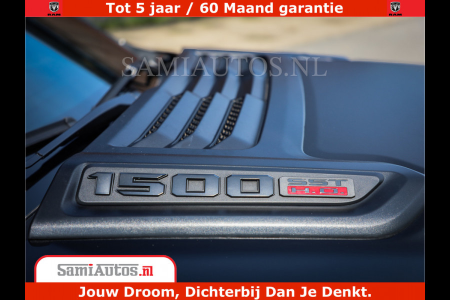 Dodge Ram 1500 Limited Night High Output 540HP 706Nm | Massage + Full Option | De Meest Luxe en Volle Pick-Up in zijn Klasse | Comfortabele Dubbele Cabine met Royale 5 Zitplaatsen | BPM vrij | Nu Leverbaar uit Voorraad | Voorraad Nr 2331 - 5133