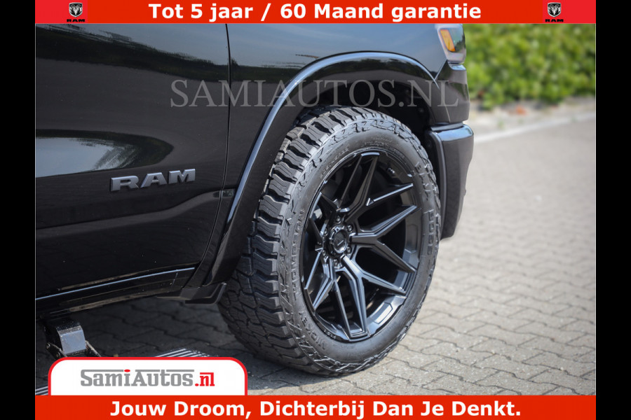 Dodge Ram 1500 Limited Night High Output 540HP 706Nm | Massage + Full Option | De Meest Luxe en Volle Pick-Up in zijn Klasse | Comfortabele Dubbele Cabine met Royale 5 Zitplaatsen | BPM vrij | Nu Leverbaar uit Voorraad | Voorraad Nr 2331 - 5133