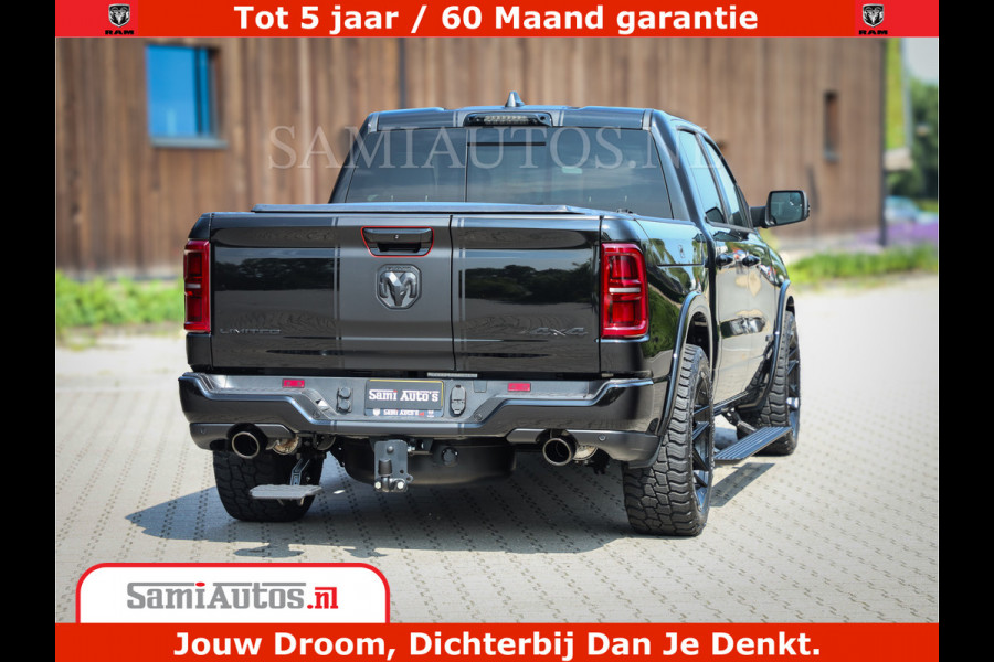 Dodge Ram 1500 Limited Night High Output 540HP 706Nm | Massage + Full Option | De Meest Luxe en Volle Pick-Up in zijn Klasse | Comfortabele Dubbele Cabine met Royale 5 Zitplaatsen | BPM vrij | Nu Leverbaar uit Voorraad | Voorraad Nr 2331 - 5133