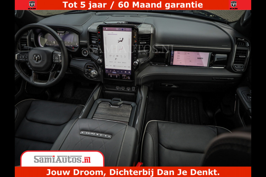 Dodge Ram 1500 Limited Night High Output 540HP 706Nm | Massage + Full Option | De Meest Luxe en Volle Pick-Up in zijn Klasse | Comfortabele Dubbele Cabine met Royale 5 Zitplaatsen | BPM vrij | Nu Leverbaar uit Voorraad | Voorraad Nr 2331 - 5133