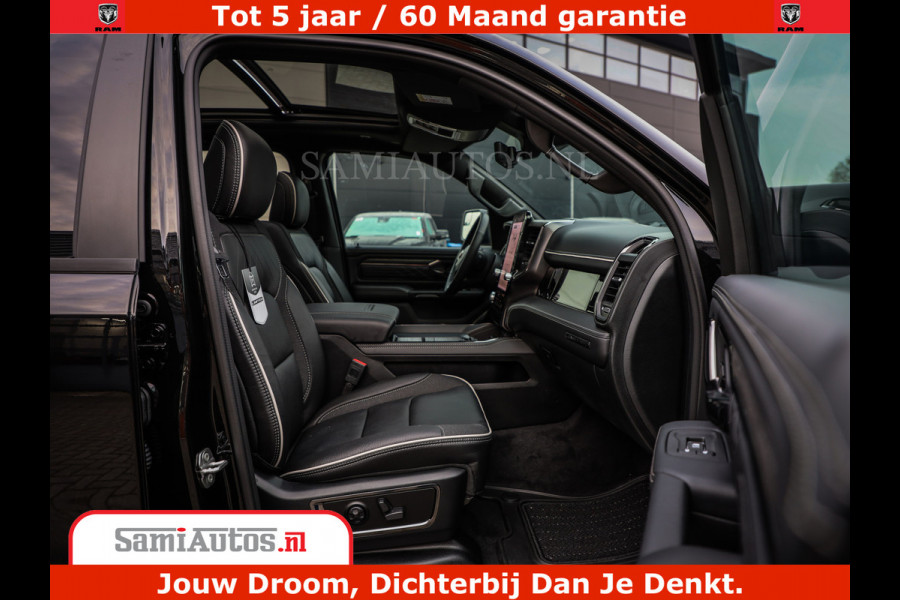 Dodge Ram 1500 Limited Night High Output 540HP 706Nm | Massage + Full Option | De Meest Luxe en Volle Pick-Up in zijn Klasse | Comfortabele Dubbele Cabine met Royale 5 Zitplaatsen | BPM vrij | Nu Leverbaar uit Voorraad | Voorraad Nr 2331 - 5133