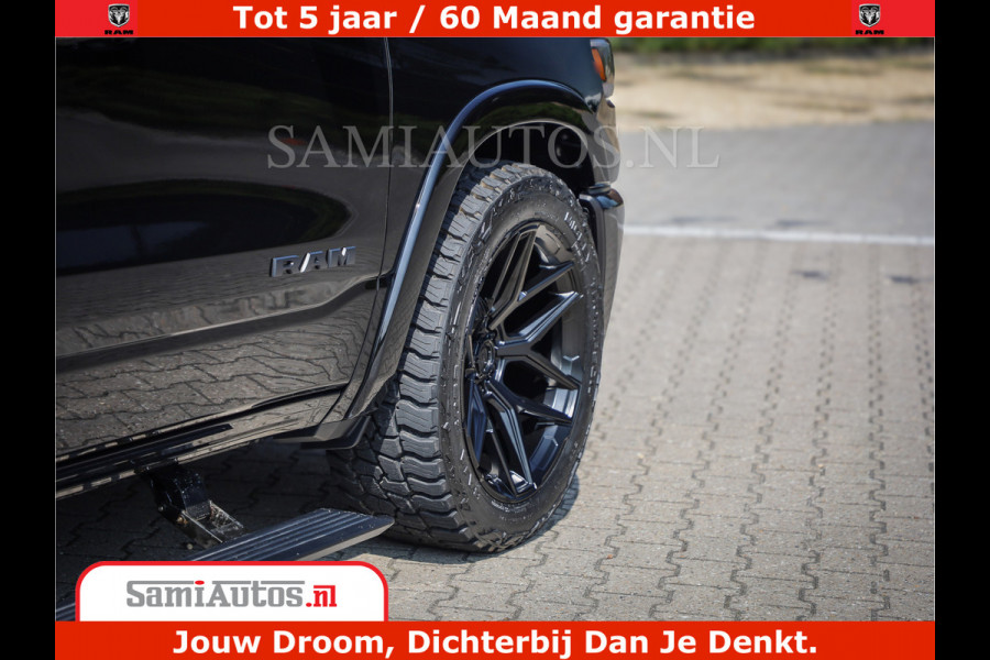 Dodge Ram 1500 Limited Night High Output 540HP 706Nm | Massage + Full Option | De Meest Luxe en Volle Pick-Up in zijn Klasse | Comfortabele Dubbele Cabine met Royale 5 Zitplaatsen | BPM vrij | Nu Leverbaar uit Voorraad | Voorraad Nr 2331 - 5133