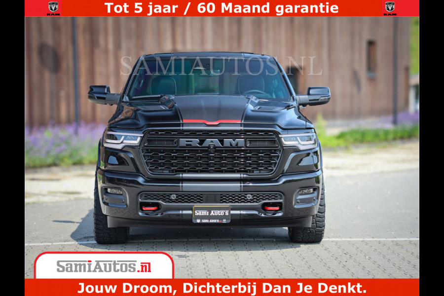 Dodge Ram 1500 Limited Night High Output 540HP 706Nm | Massage + Full Option | De Meest Luxe en Volle Pick-Up in zijn Klasse | Comfortabele Dubbele Cabine met Royale 5 Zitplaatsen | BPM vrij | Nu Leverbaar uit Voorraad | Voorraad Nr 2331 - 5133