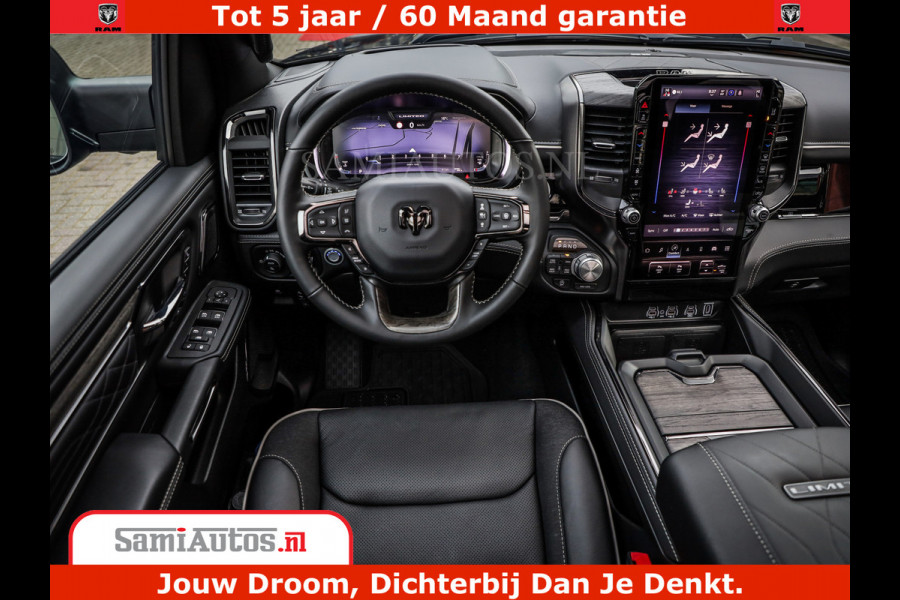 Dodge Ram 1500 Limited Night High Output 540HP 706Nm | Massage + Full Option | De Meest Luxe en Volle Pick-Up in zijn Klasse | Comfortabele Dubbele Cabine met Royale 5 Zitplaatsen | BPM vrij | Nu Leverbaar uit Voorraad | Voorraad Nr 2331 - 5133