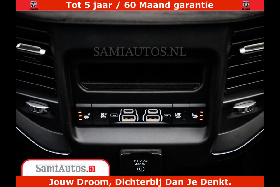 Dodge Ram 1500 Limited Night High Output 540HP 706Nm | Massage + Full Option | De Meest Luxe en Volle Pick-Up in zijn Klasse | Comfortabele Dubbele Cabine met Royale 5 Zitplaatsen | BPM vrij | Nu Leverbaar uit Voorraad | Voorraad Nr 2331 - 5133