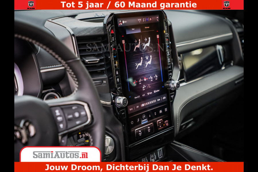 Dodge Ram 1500 Limited Night High Output 540HP 706Nm | Massage + Full Option | De Meest Luxe en Volle Pick-Up in zijn Klasse | Comfortabele Dubbele Cabine met Royale 5 Zitplaatsen | BPM vrij | Nu Leverbaar uit Voorraad | Voorraad Nr 2331 - 5133