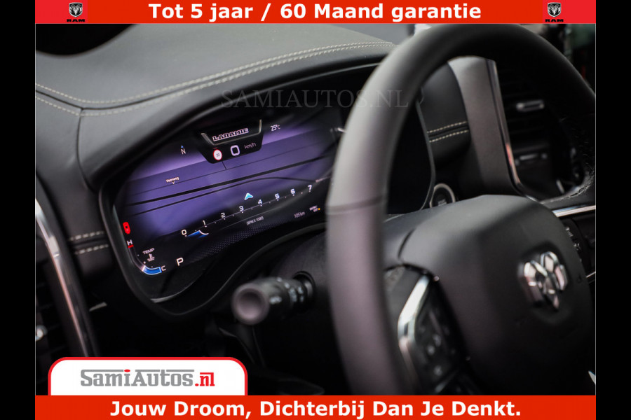 Dodge Ram 1500 Night Premium | De Meest Luxe en Volle Pick-Up in zijn Klasse | Comfortabele Dubbele Cabine met Royale 5 Zitplaatsen | BPM vrij | Nu Leverbaar uit Voorraad | Voorraad Nr 2284 - 3855