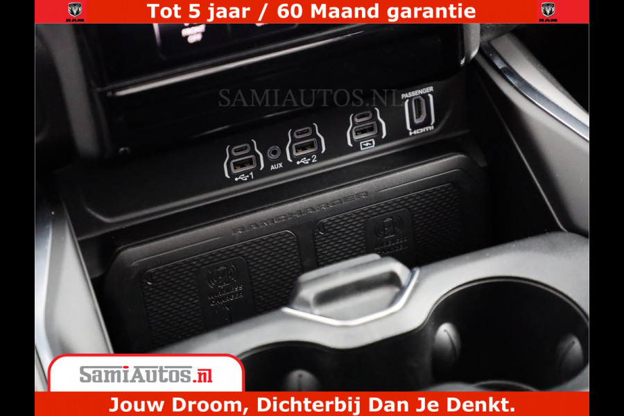 Dodge Ram 1500 Night Premium | De Meest Luxe en Volle Pick-Up in zijn Klasse | Comfortabele Dubbele Cabine met Royale 5 Zitplaatsen | BPM vrij | Nu Leverbaar uit Voorraad | Voorraad Nr 2284 - 3855