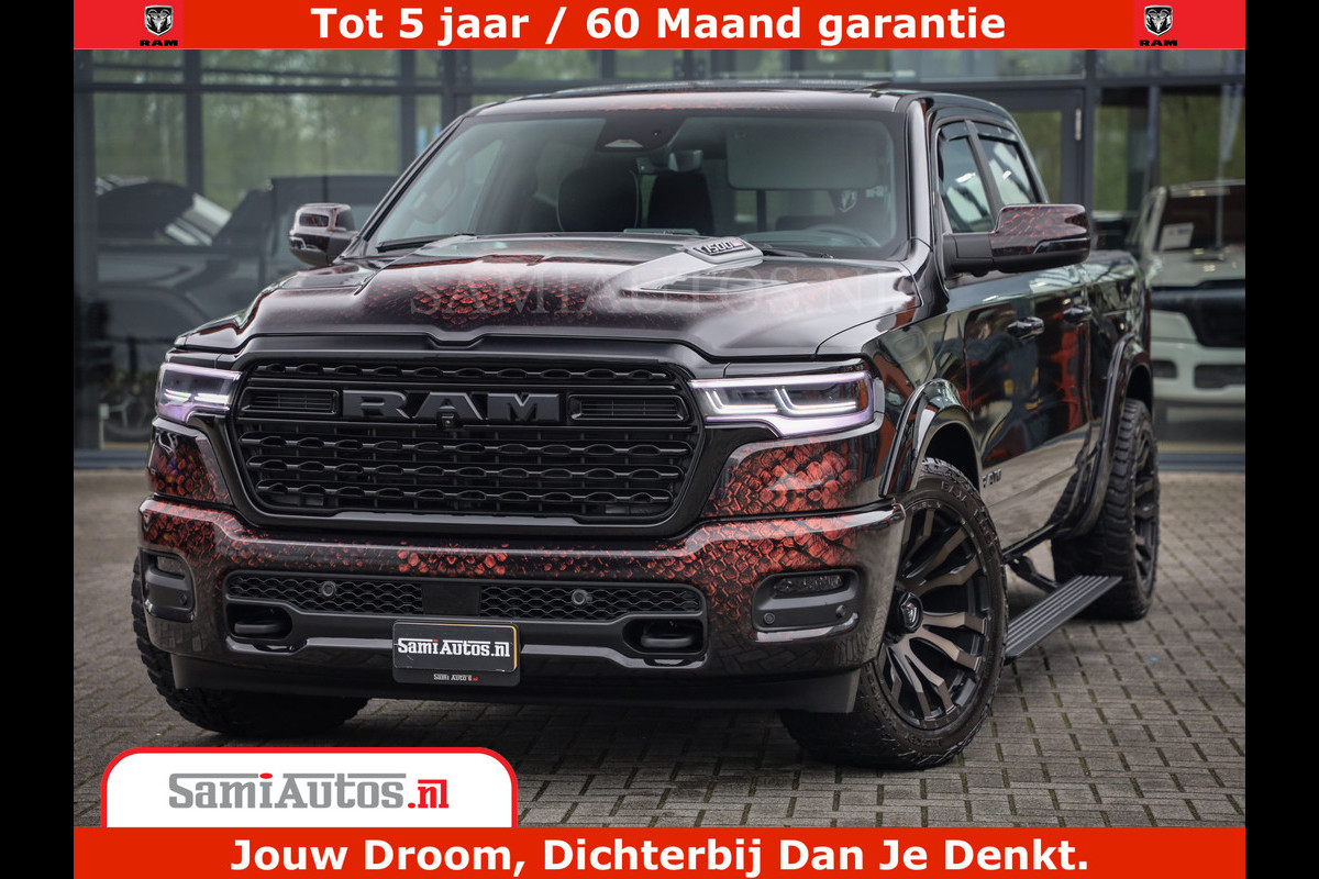 Dodge Ram COBRA EDITION | 1500 Limited Night High Output 540HP 706Nm | Massage + Full Option | De Meest Luxe en Volle Pick-Up in zijn Klas Comfortabele Dubbele Cabine met Royale 5 Zitplaatsen | BPM vrij | Nu Leverbaar uit Voorraad | Voorraad Nr 2368 - 5452 | Cobra package is meerprijs | Dodge Ram COBRA EDITION | 1500 Limited Night High Output 540HP 706Nm | Massage + Full Option | De Meest Luxe en Volle Pick-Up in zijn Klas Comfortabele Dubbele Cabine met Royale 5 Zitplaatsen | BPM vrij | Nu Leverbaar uit Voorraad | Voorraad Nr 2368 - 5452 | Cobra package is meerprijs |