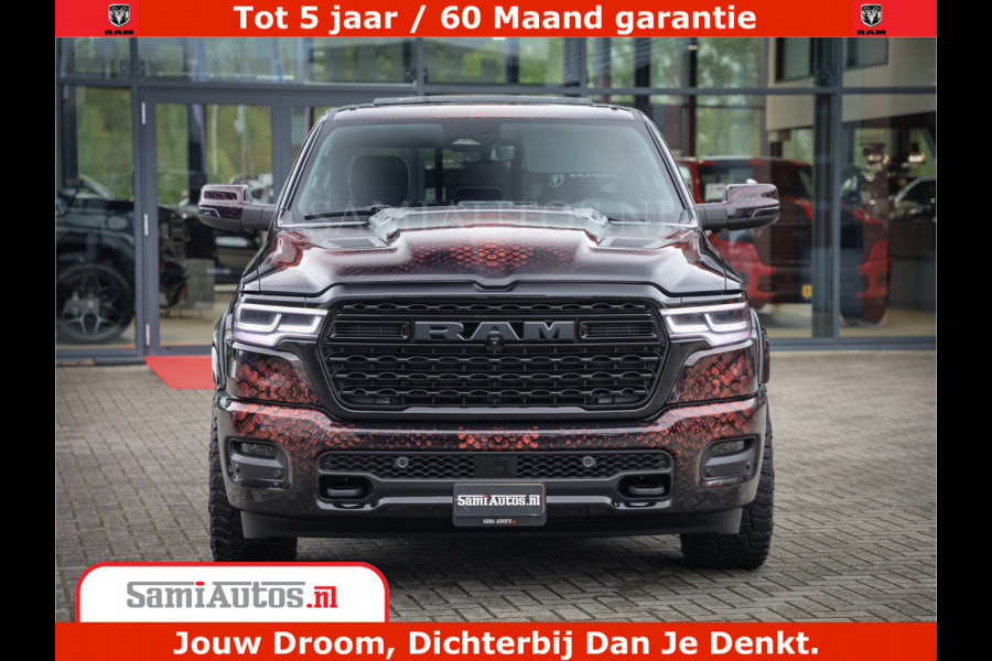 Dodge Ram COBRA EDITION | 1500 Limited Night High Output 540HP 706Nm | Massage + Full Option | De Meest Luxe en Volle Pick-Up in zijn Klas Comfortabele Dubbele Cabine met Royale 5 Zitplaatsen | BPM vrij | Nu Leverbaar uit Voorraad | Voorraad Nr 2368 -  5452 | Cobra package is meerprijs |