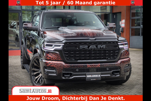 Dodge Ram COBRA EDITION | 1500 Limited Night High Output 540HP 706Nm | Massage + Full Option | De Meest Luxe en Volle Pick-Up in zijn Klas Comfortabele Dubbele Cabine met Royale 5 Zitplaatsen | BPM vrij | Nu Leverbaar uit Voorraad | Voorraad Nr 2368 -  5452 | Cobra package is meerprijs |