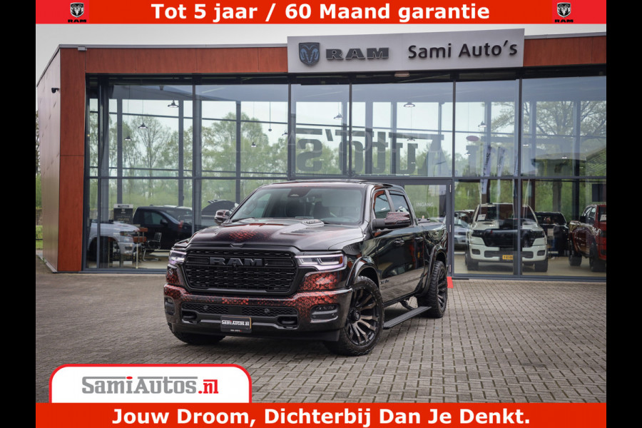 Dodge Ram COBRA EDITION | 1500 Limited Night High Output 540HP 706Nm | Massage + Full Option | De Meest Luxe en Volle Pick-Up in zijn Klas Comfortabele Dubbele Cabine met Royale 5 Zitplaatsen | BPM vrij | Nu Leverbaar uit Voorraad | Voorraad Nr 2368 -  5452 | Cobra package is meerprijs |