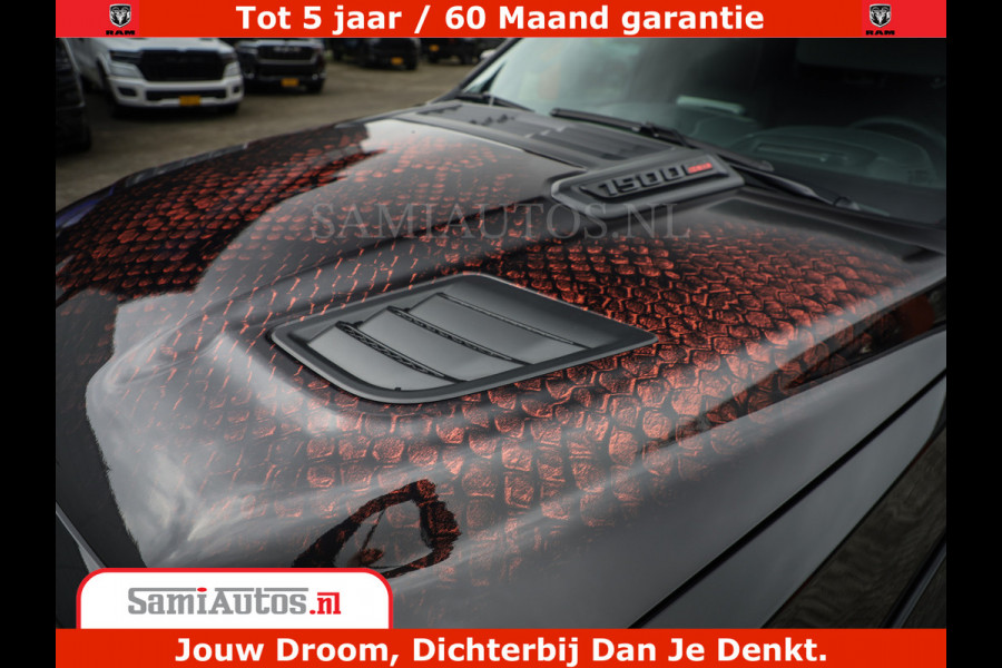 Dodge Ram COBRA EDITION | 1500 Limited Night High Output 540HP 706Nm | Massage + Full Option | De Meest Luxe en Volle Pick-Up in zijn Klas Comfortabele Dubbele Cabine met Royale 5 Zitplaatsen | BPM vrij | Nu Leverbaar uit Voorraad | Voorraad Nr 2368 -  5452 | Cobra package is meerprijs |