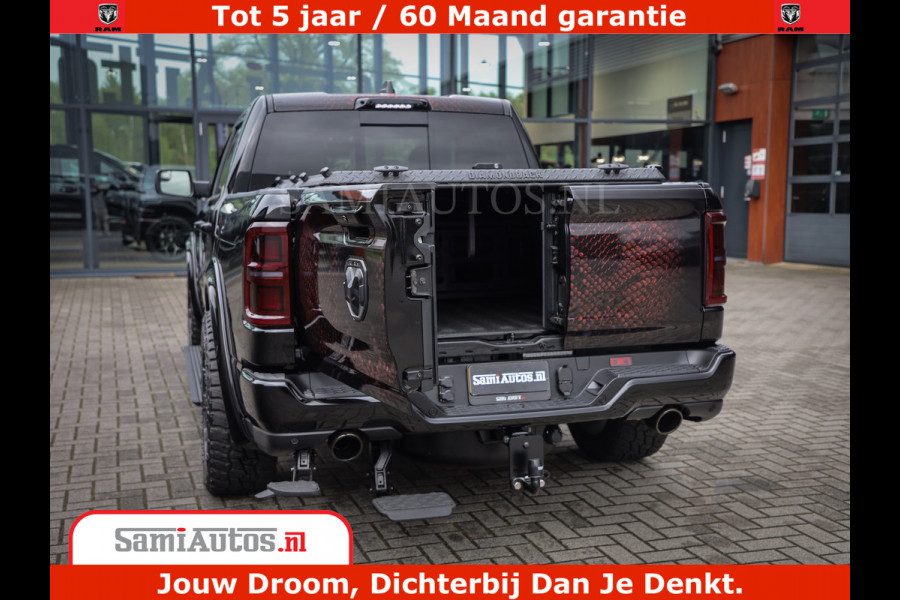 Dodge Ram COBRA EDITION | 1500 Limited Night High Output 540HP 706Nm | Massage + Full Option | De Meest Luxe en Volle Pick-Up in zijn Klas Comfortabele Dubbele Cabine met Royale 5 Zitplaatsen | BPM vrij | Nu Leverbaar uit Voorraad | Voorraad Nr 2368 -  5452 | Cobra package is meerprijs |