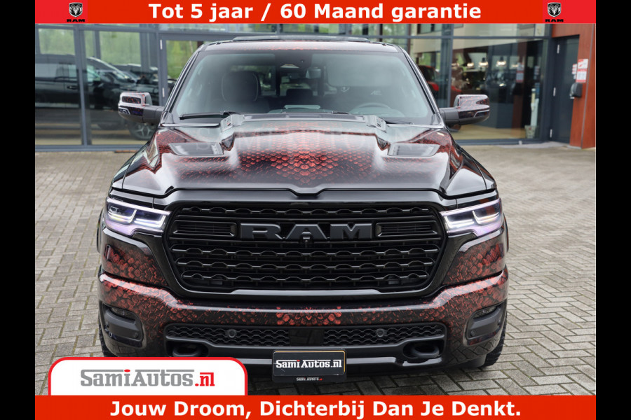 Dodge Ram COBRA EDITION | 1500 Limited Night High Output 540HP 706Nm | Massage + Full Option | De Meest Luxe en Volle Pick-Up in zijn Klas Comfortabele Dubbele Cabine met Royale 5 Zitplaatsen | BPM vrij | Nu Leverbaar uit Voorraad | Voorraad Nr 2368 -  5452 | Cobra package is meerprijs |