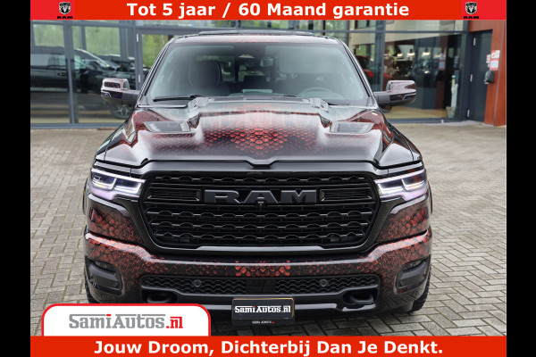 Dodge Ram COBRA EDITION | 1500 Limited Night High Output 540HP 706Nm | Massage + Full Option | De Meest Luxe en Volle Pick-Up in zijn Klas Comfortabele Dubbele Cabine met Royale 5 Zitplaatsen | BPM vrij | Nu Leverbaar uit Voorraad | Voorraad Nr 2368 -  5452 | Cobra package is meerprijs |