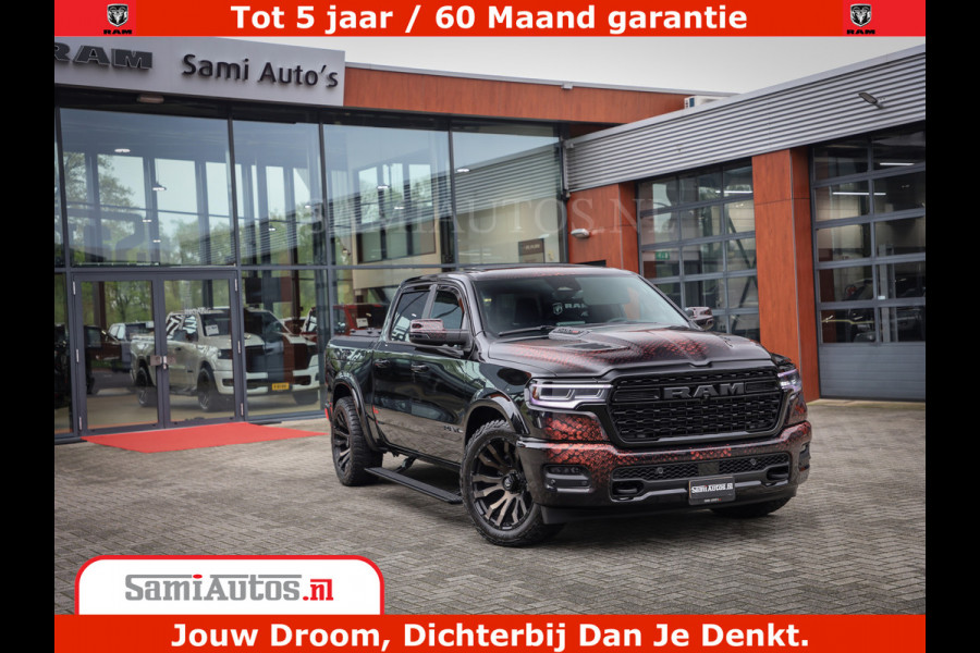 Dodge Ram COBRA EDITION | 1500 Limited Night High Output 540HP 706Nm | Massage + Full Option | De Meest Luxe en Volle Pick-Up in zijn Klas Comfortabele Dubbele Cabine met Royale 5 Zitplaatsen | BPM vrij | Nu Leverbaar uit Voorraad | Voorraad Nr 2368 -  5452 | Cobra package is meerprijs |