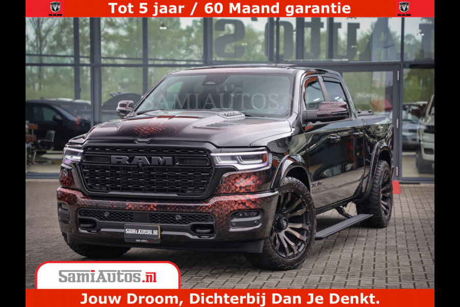 Dodge Ram COBRA EDITION | 1500 Limited Night High Output 540HP 706Nm | Massage + Full Option | De Meest Luxe en Volle Pick-Up in zijn Klas Comfortabele Dubbele Cabine met Royale 5 Zitplaatsen | BPM vrij | Nu Leverbaar uit Voorraad | Voorraad Nr 2368 -  5452 | Cobra package is meerprijs |