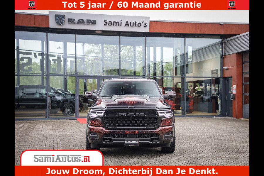 Dodge Ram COBRA EDITION | 1500 Limited Night High Output 540HP 706Nm | Massage + Full Option | De Meest Luxe en Volle Pick-Up in zijn Klas Comfortabele Dubbele Cabine met Royale 5 Zitplaatsen | BPM vrij | Nu Leverbaar uit Voorraad | Voorraad Nr 2368 -  5452 | Cobra package is meerprijs |