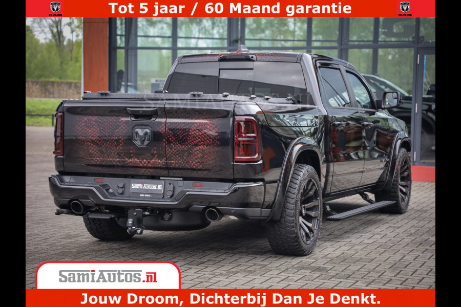 Dodge Ram COBRA EDITION | 1500 Limited Night High Output 540HP 706Nm | Massage + Full Option | De Meest Luxe en Volle Pick-Up in zijn Klas Comfortabele Dubbele Cabine met Royale 5 Zitplaatsen | BPM vrij | Nu Leverbaar uit Voorraad | Voorraad Nr 2368 -  5452 | Cobra package is meerprijs |