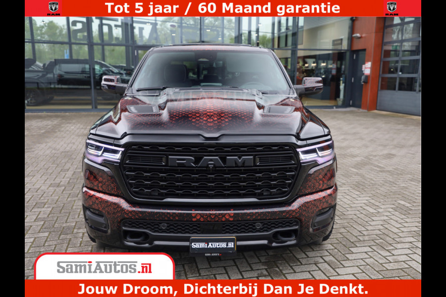 Dodge Ram COBRA EDITION | 1500 Limited Night High Output 540HP 706Nm | Massage + Full Option | De Meest Luxe en Volle Pick-Up in zijn Klas Comfortabele Dubbele Cabine met Royale 5 Zitplaatsen | BPM vrij | Nu Leverbaar uit Voorraad | Voorraad Nr 2368 -  5452 | Cobra package is meerprijs |
