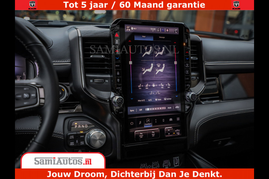 Dodge Ram COBRA EDITION | 1500 Limited Night High Output 540HP 706Nm | Massage + Full Option | De Meest Luxe en Volle Pick-Up in zijn Klas Comfortabele Dubbele Cabine met Royale 5 Zitplaatsen | BPM vrij | Nu Leverbaar uit Voorraad | Voorraad Nr 2368 -  5452 | Cobra package is meerprijs |