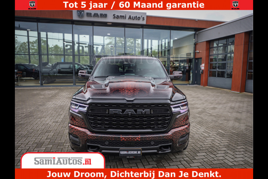 Dodge Ram COBRA EDITION | 1500 Limited Night High Output 540HP 706Nm | Massage + Full Option | De Meest Luxe en Volle Pick-Up in zijn Klas Comfortabele Dubbele Cabine met Royale 5 Zitplaatsen | BPM vrij | Nu Leverbaar uit Voorraad | Voorraad Nr 2368 -  5452 | Cobra package is meerprijs |