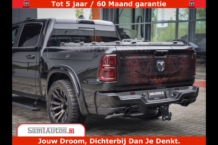 Dodge Ram COBRA EDITION | 1500 Limited Night High Output 540HP 706Nm | Massage + Full Option | De Meest Luxe en Volle Pick-Up in zijn Klas Comfortabele Dubbele Cabine met Royale 5 Zitplaatsen | BPM vrij | Nu Leverbaar uit Voorraad | Voorraad Nr 2368 -  5452 | Cobra package is meerprijs |