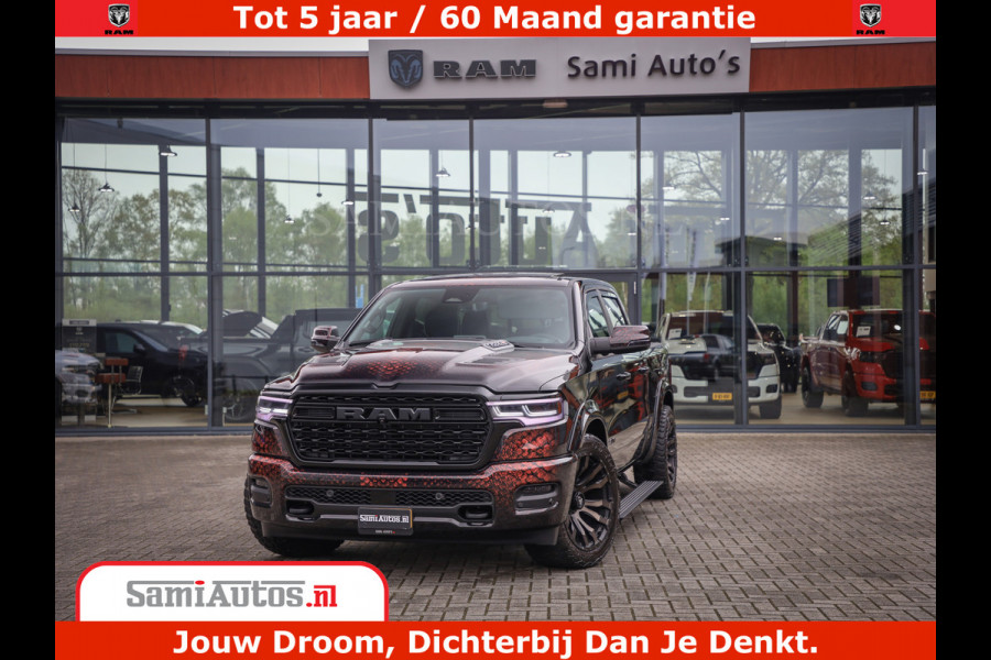Dodge Ram COBRA EDITION | 1500 Limited Night High Output 540HP 706Nm | Massage + Full Option | De Meest Luxe en Volle Pick-Up in zijn Klas Comfortabele Dubbele Cabine met Royale 5 Zitplaatsen | BPM vrij | Nu Leverbaar uit Voorraad | Voorraad Nr 2368 -  5452 | Cobra package is meerprijs |