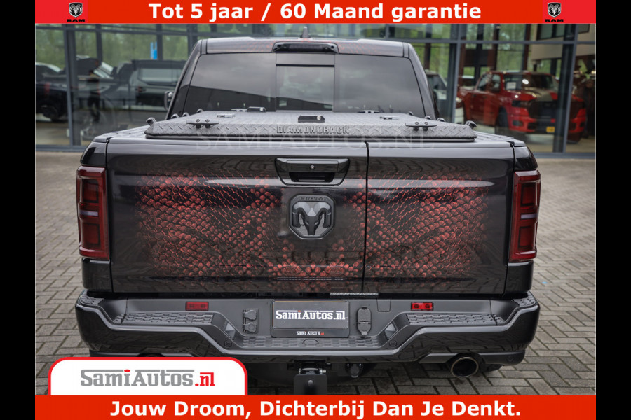 Dodge Ram COBRA EDITION | 1500 Limited Night High Output 540HP 706Nm | Massage + Full Option | De Meest Luxe en Volle Pick-Up in zijn Klas Comfortabele Dubbele Cabine met Royale 5 Zitplaatsen | BPM vrij | Nu Leverbaar uit Voorraad | Voorraad Nr 2368 -  5452 | Cobra package is meerprijs |