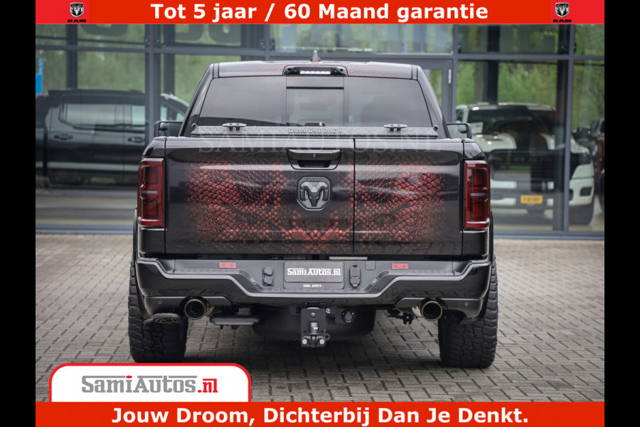 Dodge Ram COBRA EDITION | 1500 Limited Night High Output 540HP 706Nm | Massage + Full Option | De Meest Luxe en Volle Pick-Up in zijn Klas Comfortabele Dubbele Cabine met Royale 5 Zitplaatsen | BPM vrij | Nu Leverbaar uit Voorraad | Voorraad Nr 2368 -  5452 | Cobra package is meerprijs |