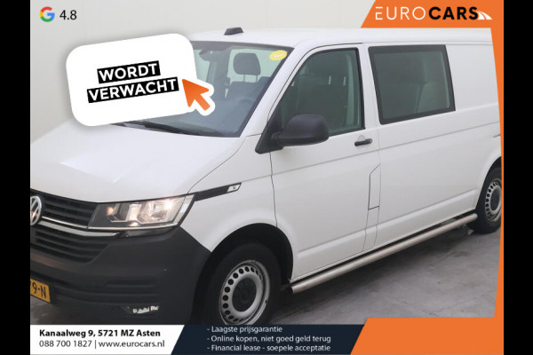 Volkswagen Transporter L2H1 Dubbele cabine 6-Zits Executive Plus Trekhaak Apple carplay Navigatie Cruise control parkeersensoren Sidebars Euro6
