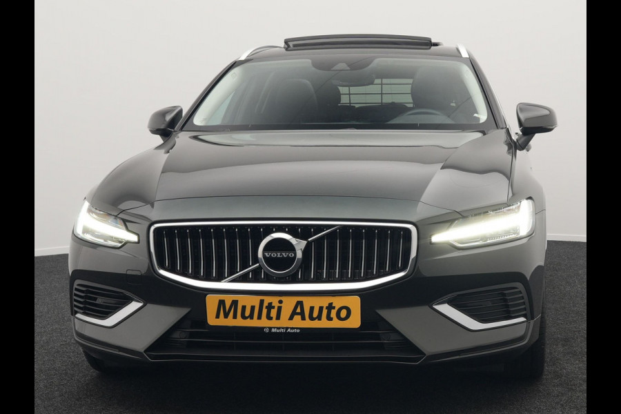Volvo V60 T8 Recharge AWD Inscription Plug In Hybrid 392pk Dealer O.H. PHEV | Panodak | Adaptive cruise | Lederen Sportstoelen Memory & Massage | Pilot Assist | Harman Kardon | Apple Carplay | Camera | Keyless | Stoel & Stuurverwarming | L.M. 19" | Virtual |