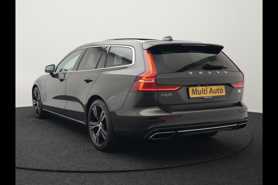 Volvo V60 T8 Recharge AWD Inscription Plug In Hybrid 392pk Dealer O.H. PHEV | Panodak | Adaptive cruise | Lederen Sportstoelen Memory & Massage | Pilot Assist | Harman Kardon | Apple Carplay | Camera | Keyless | Stoel & Stuurverwarming | L.M. 19" | Virtual |