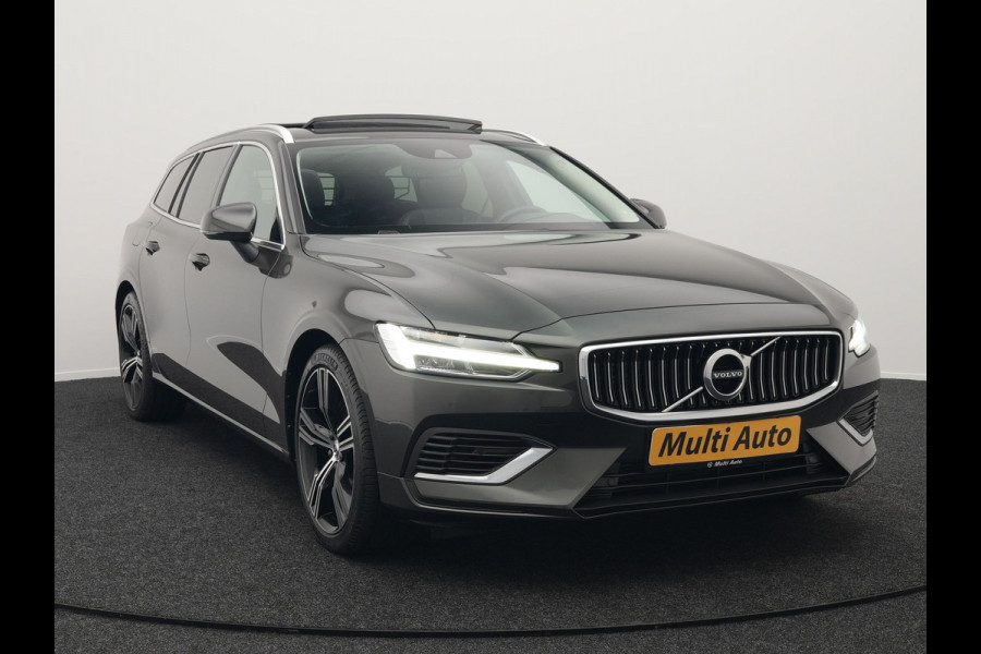 Volvo V60 T8 Recharge AWD Inscription Plug In Hybrid 392pk Dealer O.H. PHEV | Panodak | Adaptive cruise | Lederen Sportstoelen Memory & Massage | Pilot Assist | Harman Kardon | Apple Carplay | Camera | Keyless | Stoel & Stuurverwarming | L.M. 19" | Virtual |
