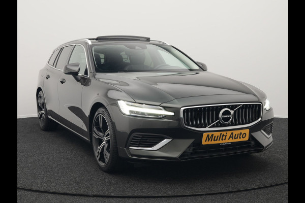Volvo V60 T8 Recharge AWD Inscription Plug In Hybrid 392pk Dealer O.H. PHEV | Panodak | Adaptive cruise | Lederen Sportstoelen Memory & Massage | Pilot Assist | Harman Kardon | Apple Carplay | Camera | Keyless | Stoel & Stuurverwarming | L.M. 19" | Virtual |