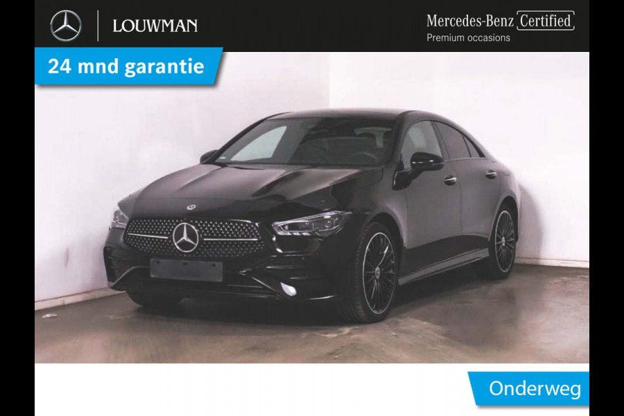 Mercedes-Benz CLA-Klasse 250 e AMG Plug-In Hybride | AMG Line | Night Pakket | Panorama Schuif-Kanteldak | Burmester® Surround-Soundsystem | AC / DC Laden | Inclusief 24 maanden MB Certified garantie voor Europa.