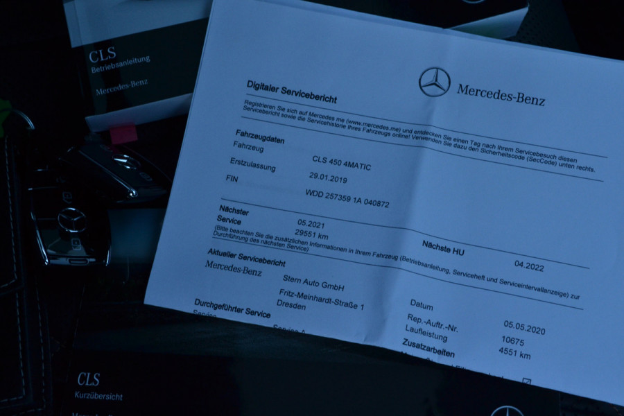 Mercedes-Benz CLS-Klasse 450 4M Ed.1 AMG Luchtv Dak Distr+ Night Multicontour 360