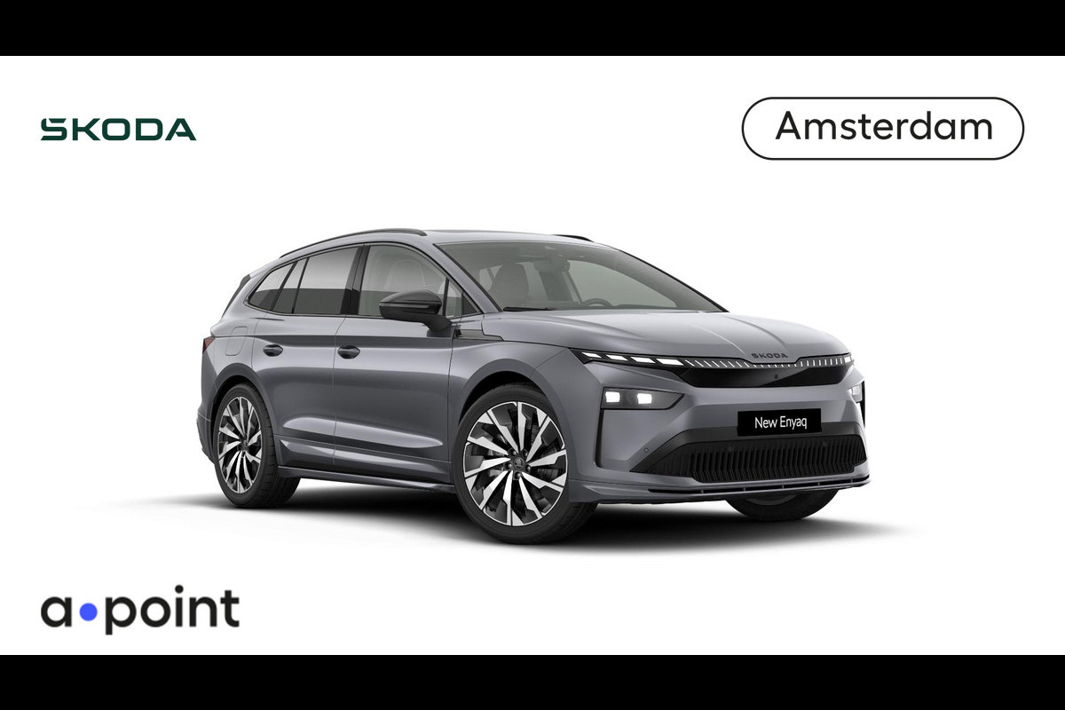 Škoda Enyaq 85 Sportline 286 pk | Business upgrade pakket - ADVANCED | Panoramadak | 21 inch lichtmetalen velgen Škoda Enyaq 85 Sportline 286 pk | Business upgrade pakket - ADVANCED | Panoramadak | 21 inch lichtmetalen velgen